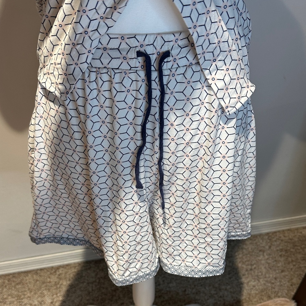 Chic Geometric Print Pajama Set - Picture 4 of 7